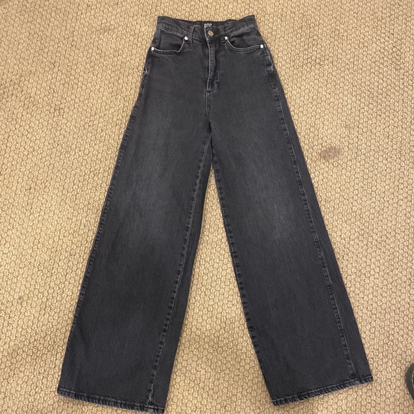 Urban outfitters wide leg black jeans - Picture 1 of 3